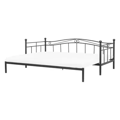 Slatted Bed TULLE x cm (EU Single) Metal Black