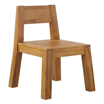 Garden Chair LIVORNO Acacia Wood Light Wood