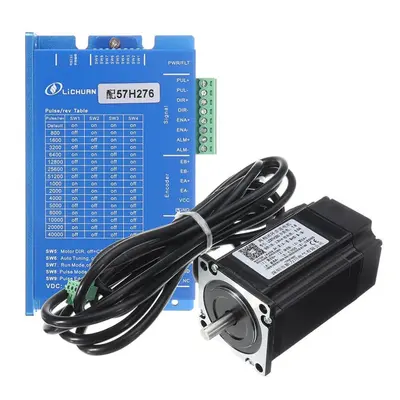 Closed Loop Stepper Motor Kits Phase Servo Motor with Hybird Servo Driver Set for CNC Engraving 