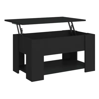 (black) vidaXL Coffee Table Engineered Wood Couch Centre Accent Table Multi Colours