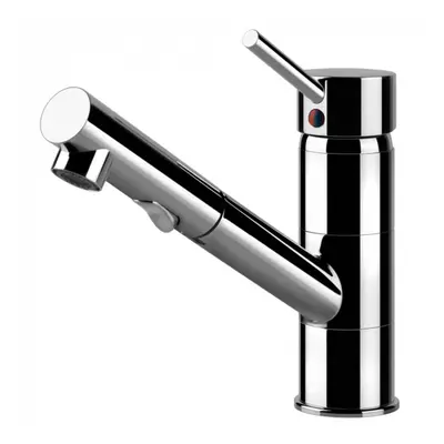 Single Lever Kitchen Mixer Tap In Chrome With Pull-out Hose - Cantucci