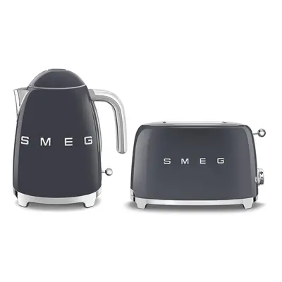 Smeg 50's Style Retro Range Breakfast Set, 1.7L 3000W Kettle and Multi-Functional Control 2-Slic