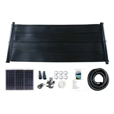 (20w, 1) 1.33 x 3m Solar Water Heater Mat Swimming Pool Hot Panel Pump Kit Kids Free Sun Energy