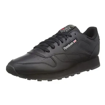 Men's Classic Leather Sneakers, Core Black/Core Black/Pure Grey 5, 4.5 UK