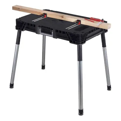 Keter Jobmade Portable Work Bench and Miter Saw Table for Woodworking