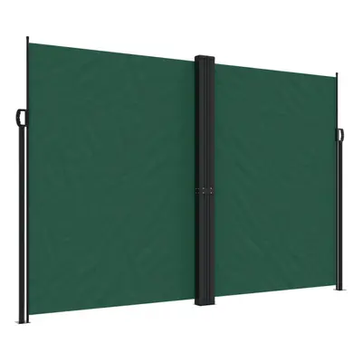 (dark green, x cm) vidaXL Retractable Side Awning Outdoor Privacy Screen Balcony Sunshade Shelte