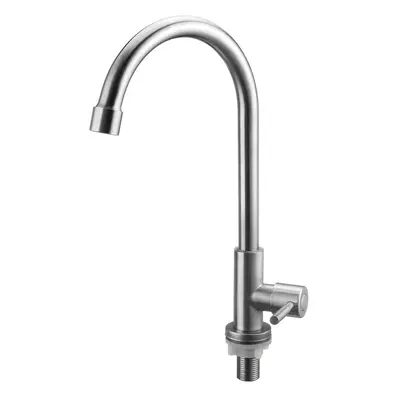 32x13.5cm Stainless Steel Kitchen Sink Faucet Single Lever Cold Water Tap Silver