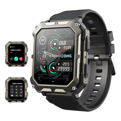 Smart Watch for Men (Bluetooth Call/Voice Assistant), 1.83" Fitness Watch with Heart Rate/SpO2/B