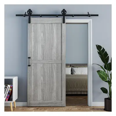 Farmhouse Style Wooden Barn Door with Sliding Kit