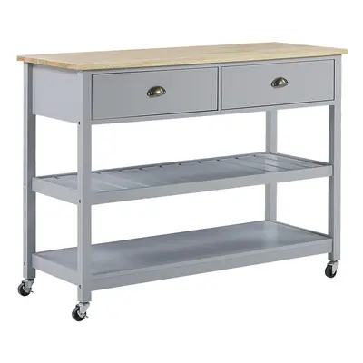 Kitchen Trolley NAVARINO Wood Grey