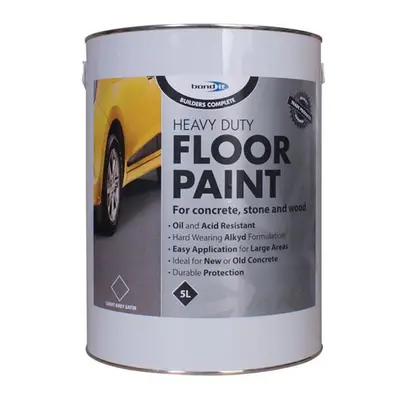 BondIt Builder Complete Wood Concrete Floor Paint Brick Light Grey 5L