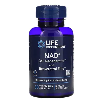 Life Extension, NAD+ Cell Regenerator and Resveratrol Elite, Vegetarian Capsules