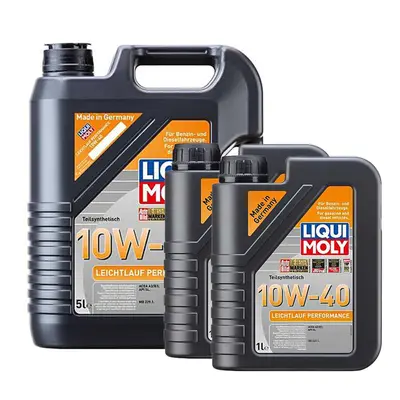 Liqui Moly 10W40 Engine Oil 7L Leichtlauf Performance ACEA A3 B3 MB 229.1