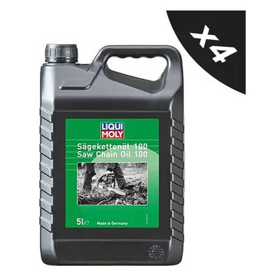 LIQUI MOLY Chainsaw Oil Petrol & Electric Pole Saws Hedge ISO100 4x5L