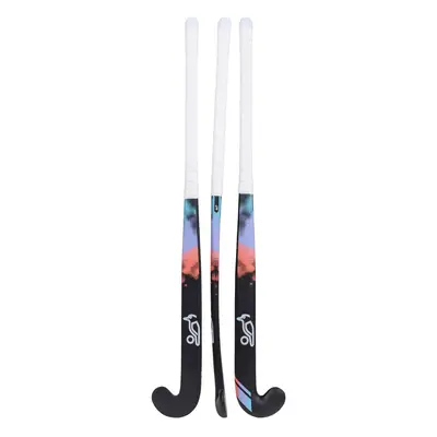 (37.5in, Black/Multicoloured) Kookaburra Echo L-Bow Hockey Stick