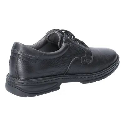 (Black, (Adults')) Hush Puppies Outlaw II Leather Men's Black Lace-Up Shoes