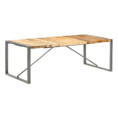 vidaXL Solid Rough Mango Wood Dining Table Kitchen Furniture Dinner Table