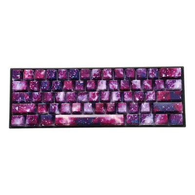 104 Keys Purple Starry Sky Keycap Set OEM Profile ABS Two Color Molding Keycaps for Mechanical K