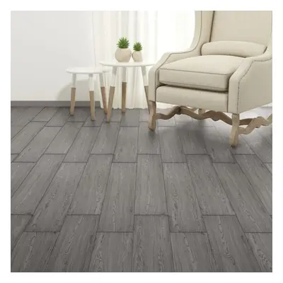 vidaXL Self-adhesive PVC Flooring Planks 5.21 m? mm Dark Grey Floor Tile