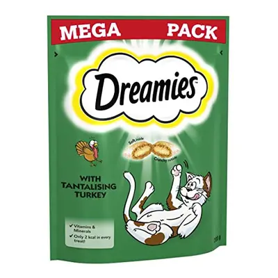 Dreamies Mega Pack Cat Treats, Tasty Snacks with Delicious Turkey, Pouches of g