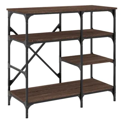 vidaXL Baker's Rack Storage Kitchen Rack Brown Oak Engineered Wood and Metal