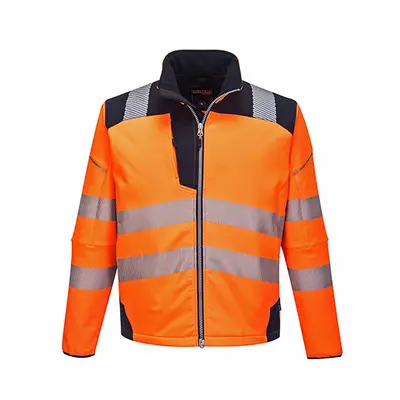 (Orange & Navy, XL) PW3 Hi-Vis Softshell Jacket