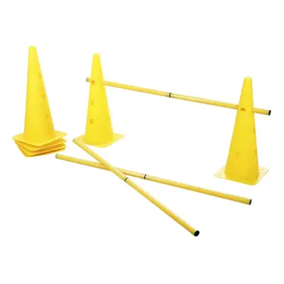 Kerbl 2-in-1 Agility Hurdle Cone Set Yellow