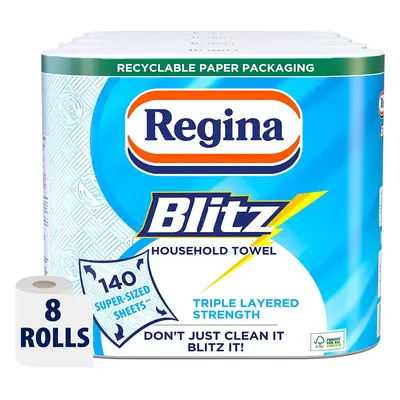 Regina Blitz Household Towel, Super-Sized Sheets, Triple Layered Strength, Count (Pack of 1)