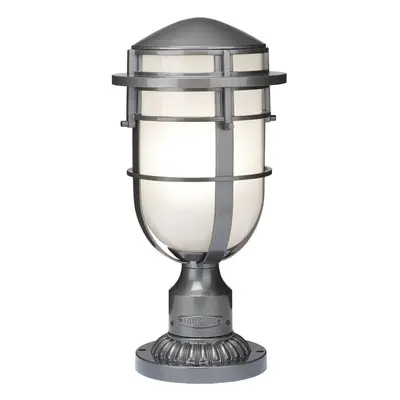 Outdoor IP44 Bulb Wall Ground Pedestal Hematite LED E27 100W