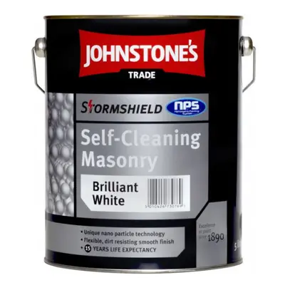 Johnstone's Trade Stormshield Self Cleaning Masonry Brilliant White 5L