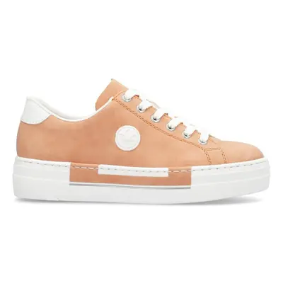 (8 (Adults')) N49W1-38 | Apricot | Womens Chunky Casual Trainers