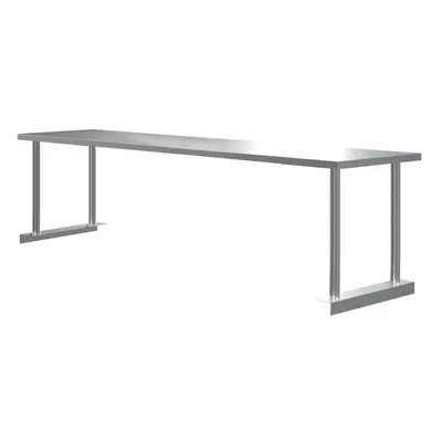 (180*30*40cm) Single/Double Tier Over Shelf Prep Table Stainless Steel Top Overshelf Catering