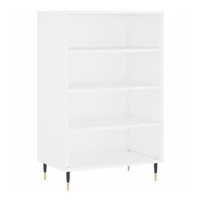 (white) vidaXL Highboard Sideboard Storage Side Cabinet Home Cupboard Engineered Wood