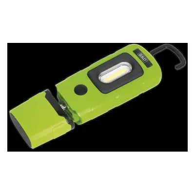 Rechargeable 360° Inspection Light 3W COB & 1W SMD LED Green Lithium-Polymer