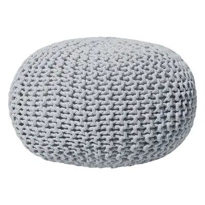 Ottoman CONRAD Light Grey Cotton