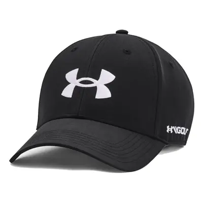 (One Size, Black/White) Under Armour Mens Golf96 Lightweight Woven Adjustable Baseball Cap