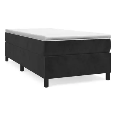 (black, cm/ 3ft single) vidaXL Box Spring Bed Frame Mattress Foundation Upholstered Bed Base Vel