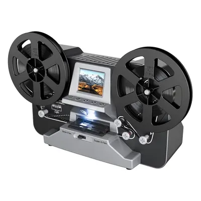 8mm & Super Reels to Digital MovieMaker Film Scanner Converter, Pro Film Digitizer Machine with 