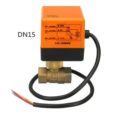 (15) DN15/DN20 220V 4W Electrical Motorized Ball Valve Way Wire Brass Valves