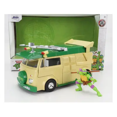 Jada Volkswagen Party Wagon Donatello Ninja Turtles - Tartarughe Ninja Yellow Green - 1:24