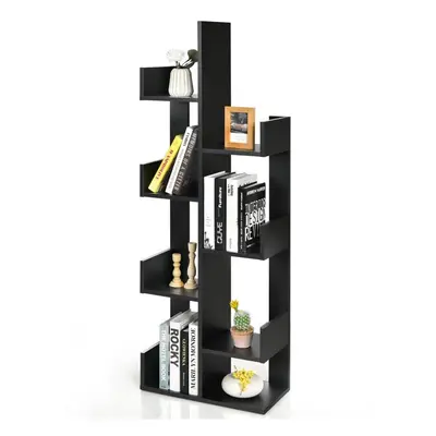 8 Tier Bookshelf Standing Storage Display Bookcase Shelving Organizer