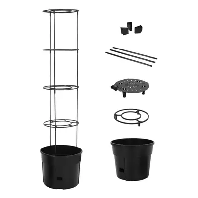 (Ã39x150 cm) vidaXL Tomato Grower Anthracite Polypropylene Planter Ã 29.5x115 cm/Ã39x150 cm