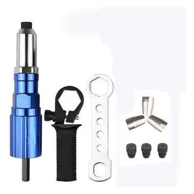 (A: Rivet Nut Attachment) Upgrade Electric Rivet Nut Attachment Cordless Riveting Drill Adapter 