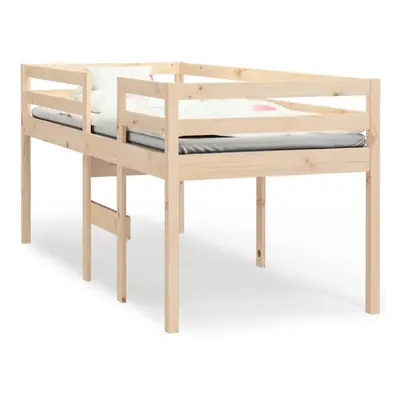 (Brown, x cm) vidaXL High Sleeper Bed Bedroom Loft Bed Frame Kids Bedstead Solid Wood Pine