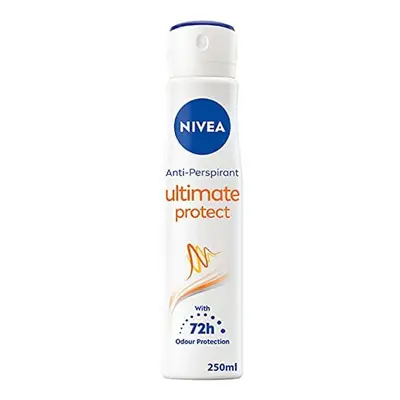 NIVEA Ultimate Protect Anti-Perspirant Deodorant Spray Pack of (6 x 250ml), 48hr Deodorant for W