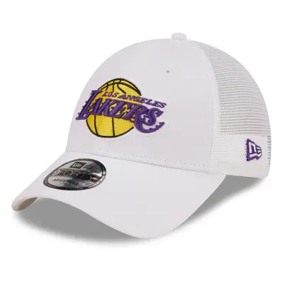 New Era LA Lakers Home Field 9FORTY A-Frame Trucker Cap Hat - White