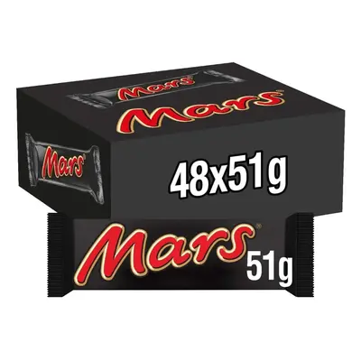 48 x 51g Mars Chocolate Bars Chocolate Caramel and Nougat Bars Bulk Box