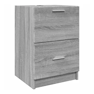 vidaXL Sink Cabinet Vanity Unit Storage Cupboard Grey Sonoma Engineered Wood