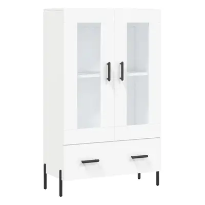 (white) vidaXL Highboard Sideboard Storage Cabinet Side Cabinet White Engineered Wood