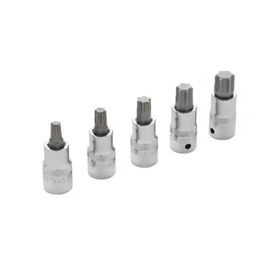 BlueSpot 5PCE 1/2" Drive Torx Bit Set